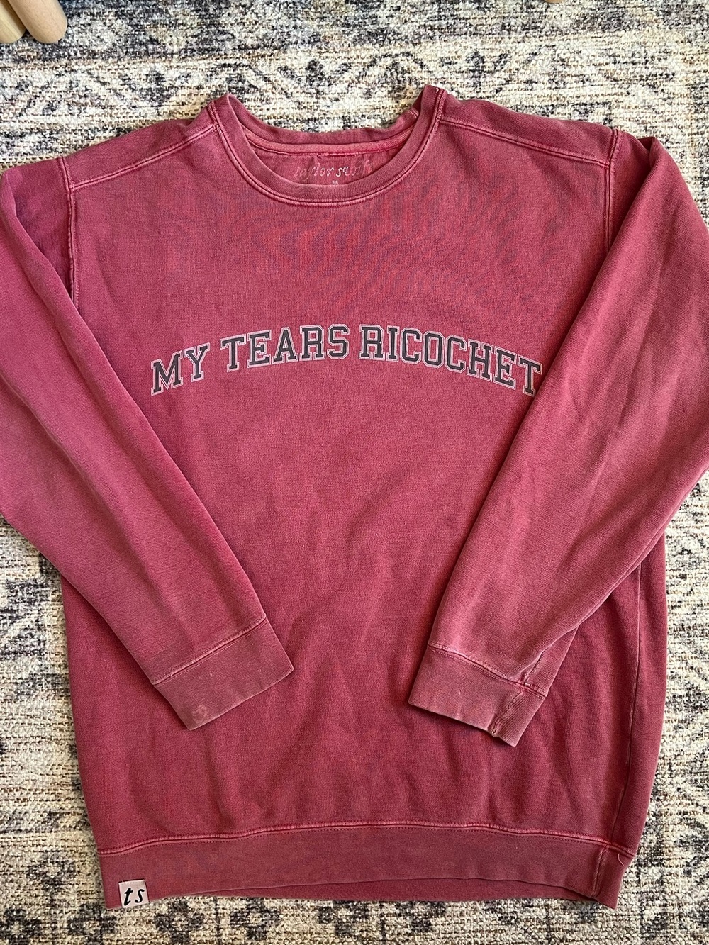 Taylor Swift My Tears Ricochet Folklore Crewneck Sweatshirt Size Medium